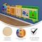 Flash Furniture Bright Beginnings Commercial Grade Wooden Train STEAM Wall System with 5 Accessory Panel Holders MK-ME06486-GG - alternate 7